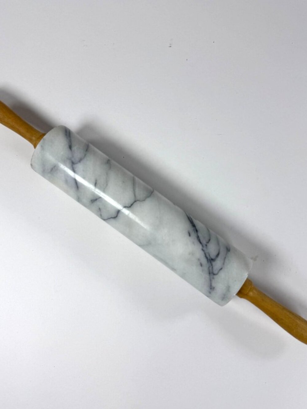 Vintage Early 2000's Marble Rolling Pin Solid Marble Pastry Rolling Pin